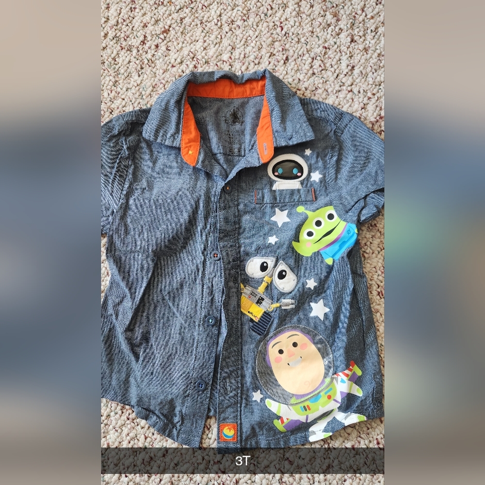 Pixar Button Up Shirt